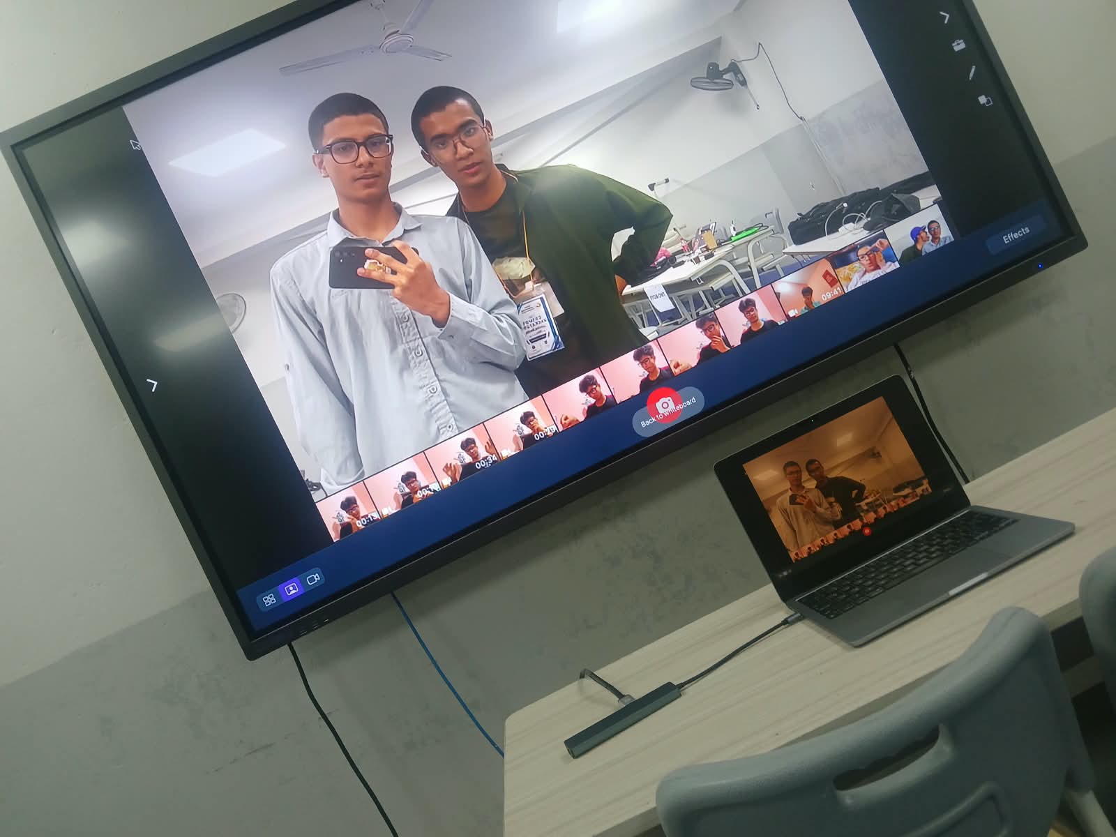 Before a presentation moment